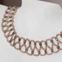 Necklace - Dentelle Chesna - Necklace - Laiton bronze